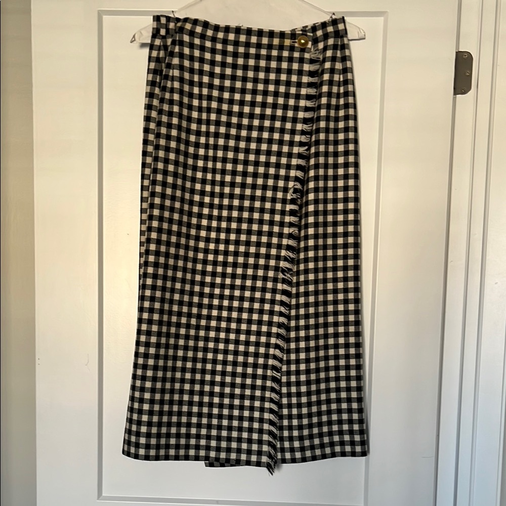 Women’s Vintage Wool Plaid Skirt